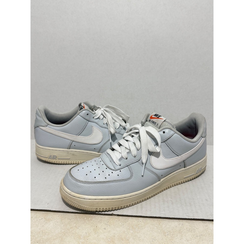 Nike Air Force 1 Low Mens 11 Pure Platinum Blue Silver 488298-091